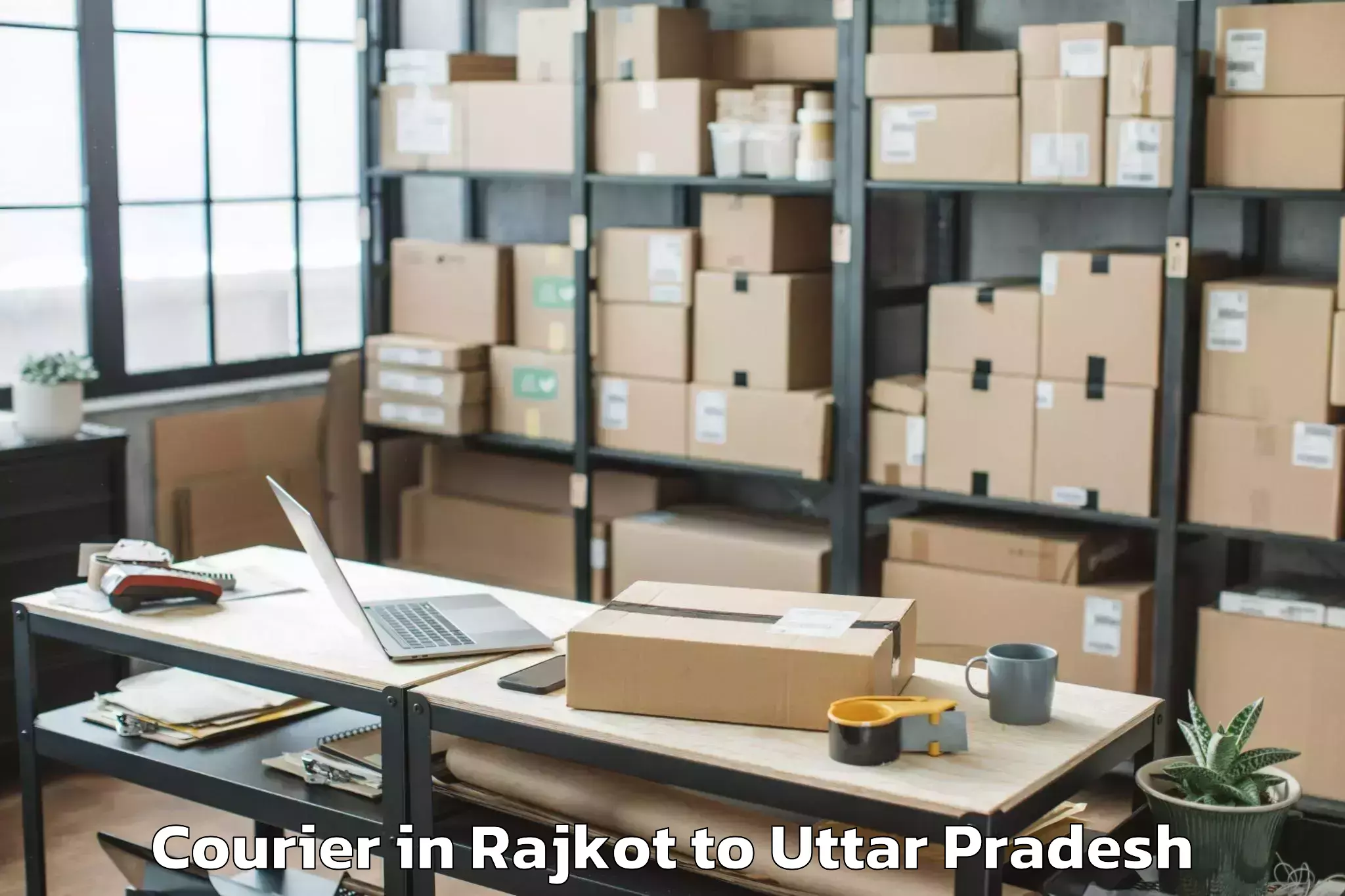 Book Rajkot to Shri Ramswaroop Memorial Unive Courier Online